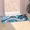 Flash Furniture Turquoise 2' x 7' Modern Plush Abstract Area Rug KP-RG952-27-TQ-GG - alternate 2